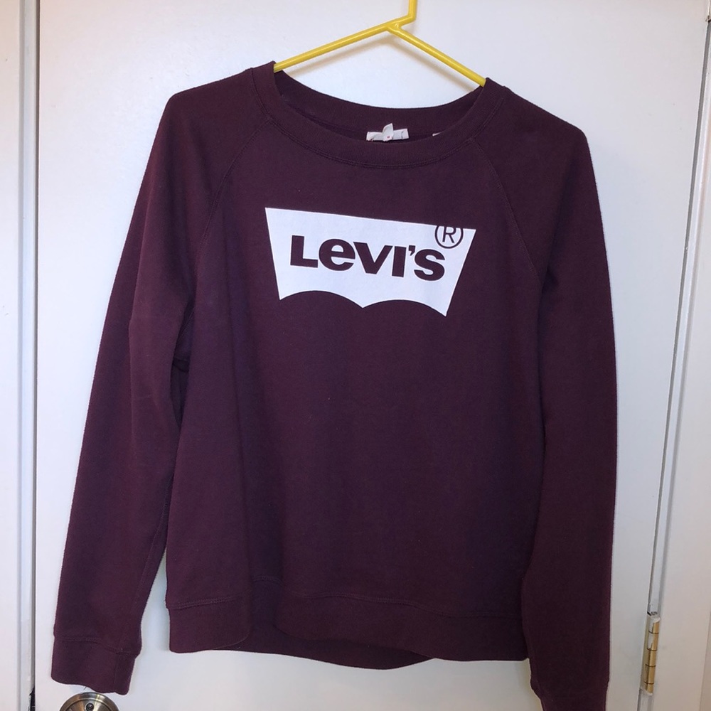 Purple Levi’s crewneck